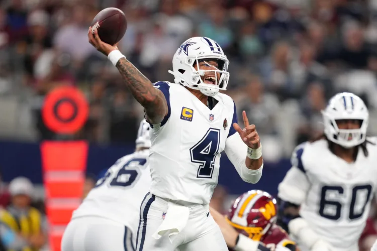 Prescott, Cowboys roll past Commanders